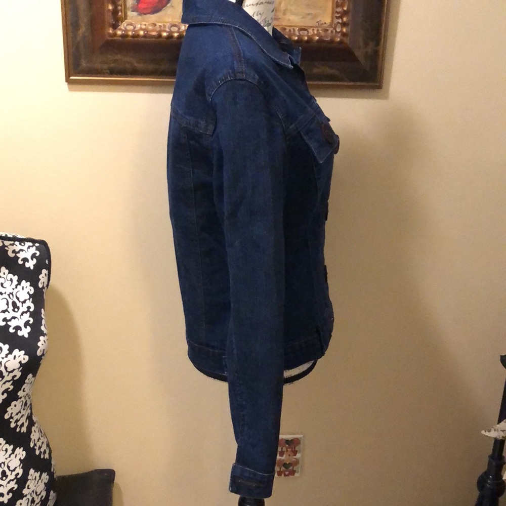 Anna Molinari Large Button Down Classic Denim Jac… - image 4